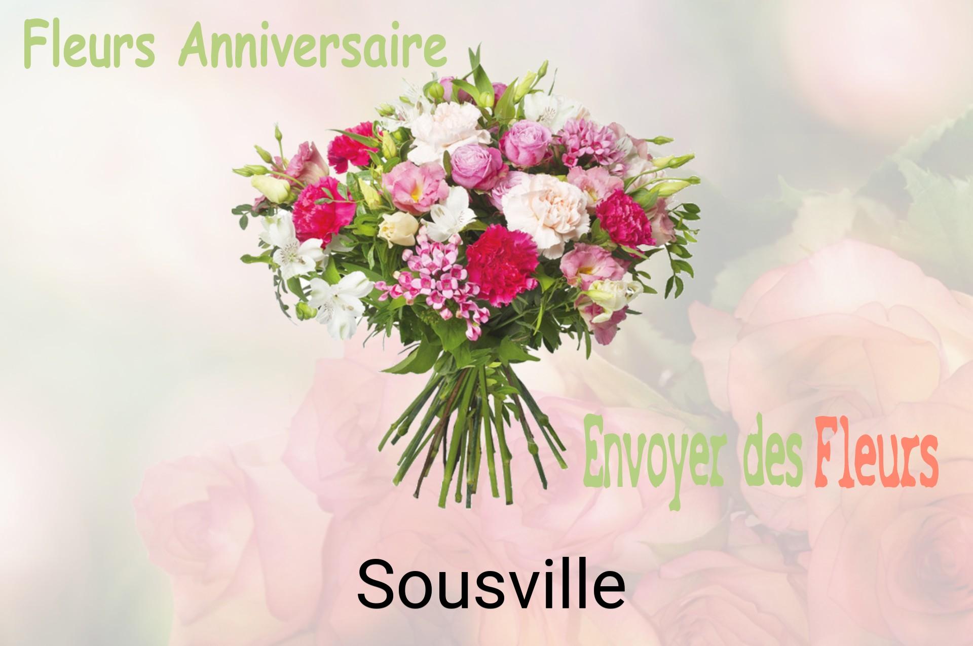 Bouquet de fleurs d’anniversaire livré à Sousville